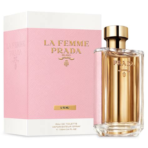 prada la femme eau de toilette 100ml 3pc set